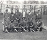 John, front, far right, and England XI