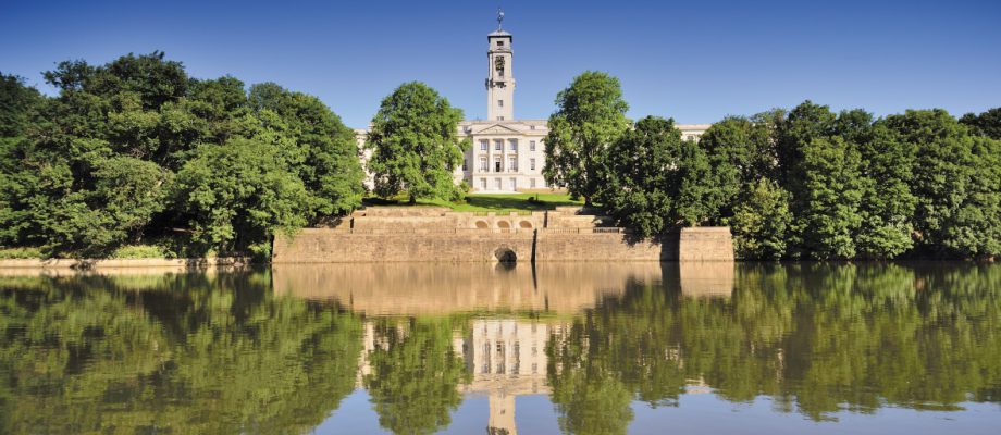 Highfields Lake with Trent Building in the background, University Park