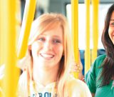Three Undergraduate Students on The University Park Hopper Bus