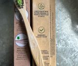 A bamboo toothbrush