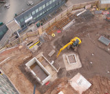 Groundworks at the George Green Library expansion